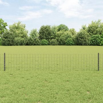 Gossi gard euro cu 5 u posts gri 0.4x10 m otel