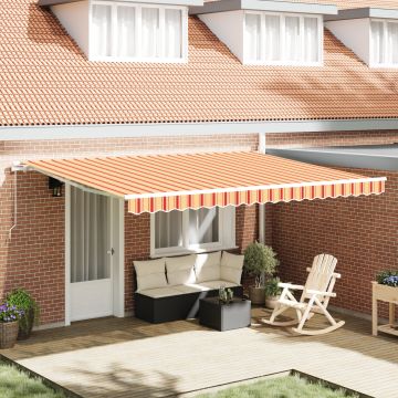 Gossi marchiza retractabila manuala galben si portocalie 450x350 cm