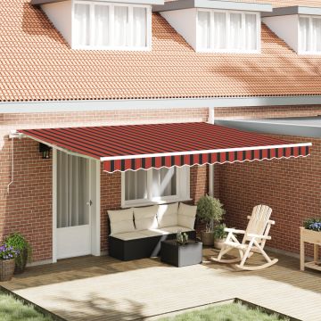 Gossi marchiza retractabila manuala portocalie si maro 450x350 cm