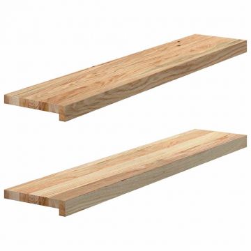 Gossi pervaz 2 buc lemn masiv de stejar netratat 100x20x2 cm