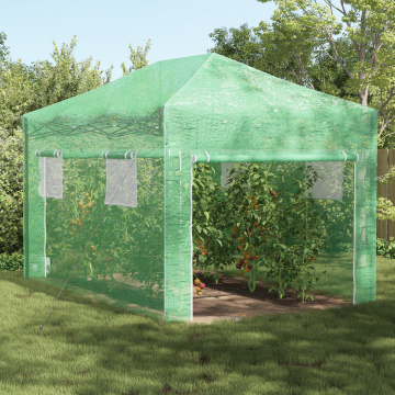 Gossi sera walk-in cu cadru pliabil verde 430x290x315 cm otel