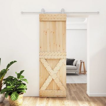 Gossi usa glisanta cu set de feronerie 70x210 cm, lemn masiv de pin