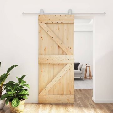 Gossi usa glisanta cu set de feronerie 85x210 cm, lemn masiv de pin