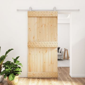 Gossi usa glisanta cu set de feronerie 95x210 cm, lemn masiv de pin