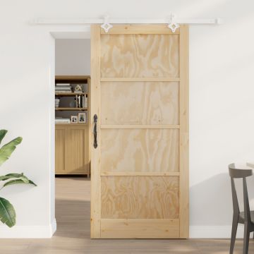 Gossi usa glisanta cu set de hardware 93x202 cm lemn masiv de pin, Gossi usa de interior