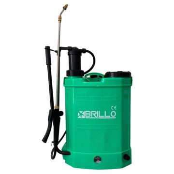 Pompa de stropit electrica 2 in 1, Vermorel cu acumulator (baterie + manuala) 14L ,BRILLO