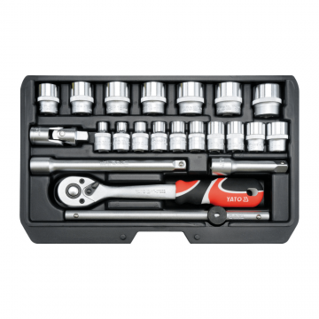 Trusa tubulare 22 piese 3 8   - Yato YT-38561