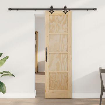 Usa glisanta Gossi cu set de accesorii 61x198.5 cm lemn masiv de pin, usa de interior 'orkdal'61x198.5 cm lemn masiv de pin