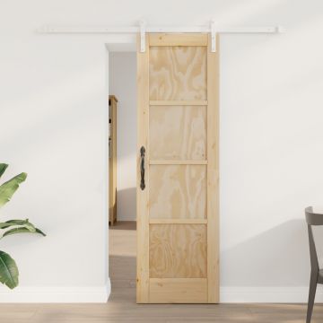 Usa glisanta Gossi cu set de accesorii 61x198.5 cm lemn masiv de pin, usa interioara Gossi 'orkdal'61x198.5 cm lemn masiv de pin