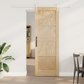 Usa glisanta Gossi cu set de accesorii 73.5x211 cm lemn masiv de pin, usa interioara 'orkdal'73.5x211x4 cm lemn masiv de pin