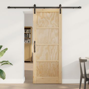 Usa glisanta Gossi cu set de accesorii 78x202 cm lemn masiv de pin, usa interioara Gossi 'orkdal'78x202x4 cm lemn masiv de pin