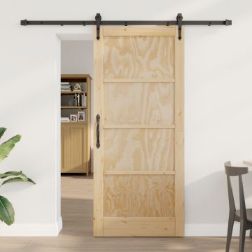 Usa glisanta Gossi cu set de accesorii 86x198.5 cm lemn de pin masiv, usa de interior Gossi 'orkdal'86x198.5x4 cm lemn de pin masiv