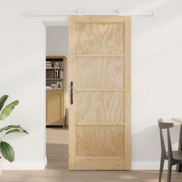 Usa glisanta Gossi cu set de accesorii 86x211 cm din lemn masiv din pin, usa de interior Gossi 'orkdal'86x211x4 cm din lemn masiv din pin