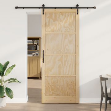 Usa glisanta Gossi cu set de accesorii 93x232 cm din lemn masiv de pin, usa interioara Gossi 'orkdal'93x232x4 cm din lemn masiv de pin