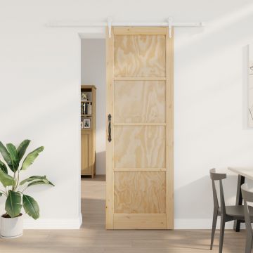 Usa glisanta Gossi cu set de hardware 78x232 cm lemn masiv de pin, usa interioara Gossi 'orkdal'78x232x4 cm lemn masiv de pin