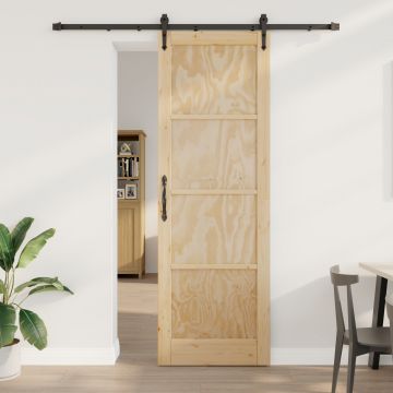 Usa glisanta Gossi cu set de hardware 78x232 cm lemn masiv pin, usa interioara Gossi 'orkdal'78x232x4 cm lemn masiv pin