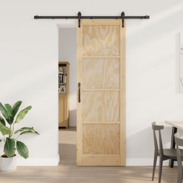 Usa glisanta Gossi cu set de hardware 78x232 cm lemn masiv pin, usa interioara Gossi 'orkdal'78x232x4 cm lemn masiv pin