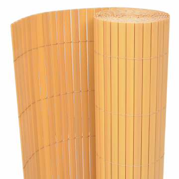 Gossi gard de gradina pe doua fete pvc 150x300 cm galben