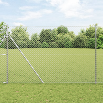 Gossi gard din plasa de lant 1.6x10 m otel galvanizat