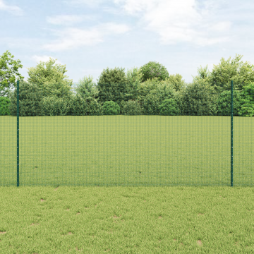 Gossi gard din plasa sudata cu 5 stalpi u verde 1.2x10 m otel