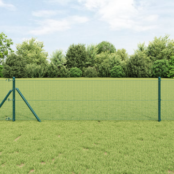 Gossi gard din plasa sudata verde 0.8x25 m otel