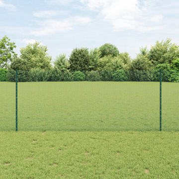 Gossi gard din sarma sudata cu 22 u-posturi verde 1x50 m otel