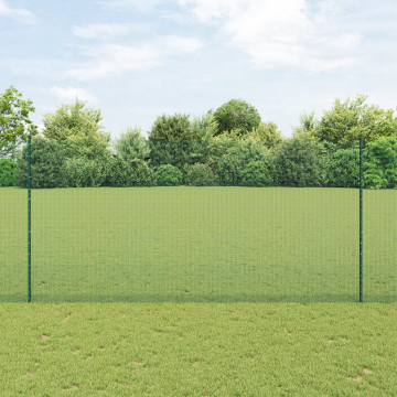 Gossi gard din sarma sudata cu 5 posturi u verde 1.6x10 m otel
