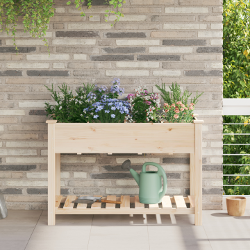 Gossi ghiveci de gradina cu grile 115x59x76 cm lemn masiv de brad
