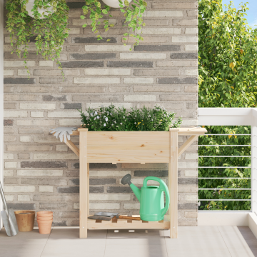 Gossi jardiniere cu rafturi 111x37x76 cm lemn masiv de pin