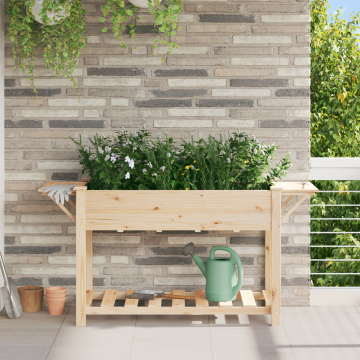 Gossi jardiniere cu rafturi 155x59x76 cm lemn masiv de pin