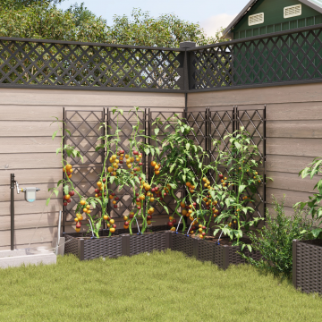 Gossi jardiniere cu sistem de irigare a apei 5 piese marron
