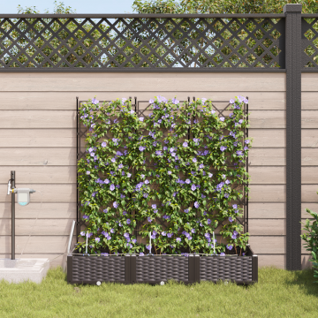 Gossi jardiniere cu sistem de irigatie 3 buc brown