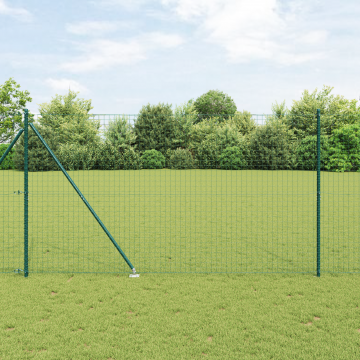 Gossi polite de gard cu varf 13 buc Ø32 mm 170 cm otel galvanizat