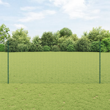 Gossi posturi de gard 11 buc u-channel verde 140 cm otel