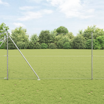 Gossi posturi de gard cu varf 7 buc Ø32 mm 180 cm otel galvanizat