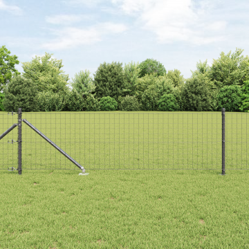 Gossi posturi de gard cu varf 7 buc Ø32 mm 60 cm otel galvanizat