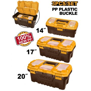 Cutii Depozitare Scule Set 3 buc INGCO PBXK0301