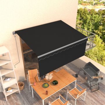Gossi copertina retractabila automat cu stor, antracit, 3,5x2,5 m