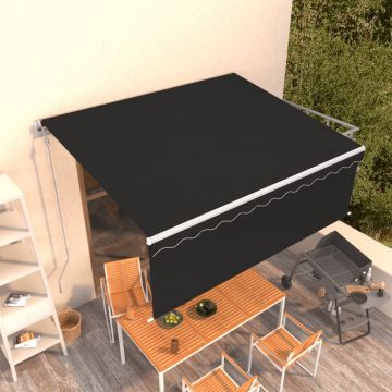 Gossi copertina retractabila automat cu stor, antracit, 4,5x3 m