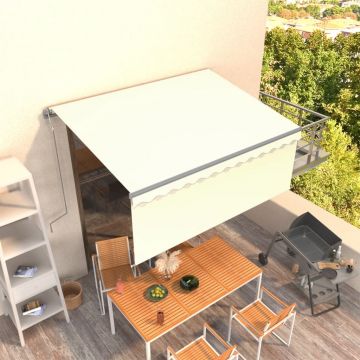 Gossi copertina retractabila automat cu stor, crem, 3x2,5 m