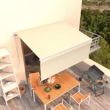 Gossi copertina retractabila manual cu stor, crem, 3x2,5 m