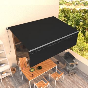 Gossi copertina retractbila manual cu stor, antracit, 4x3 m