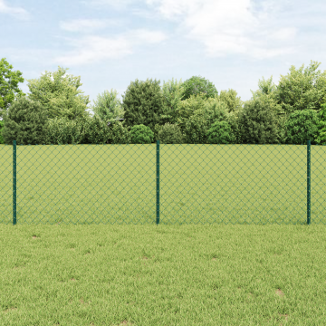 Gossi imprejmuire cu lant cu 10 posturi u verde 0.6x10 m otel