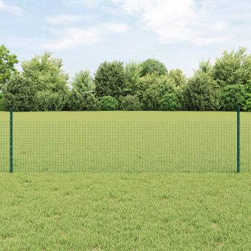 Gossi ingradire din sarma sudata cu 11 posturi u verde 0.5x25 m otel