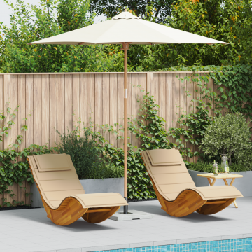 Gossi parasol de gradina crem alb 270x260 cm bambus