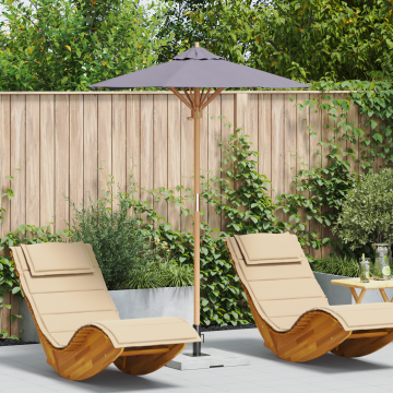 Gossi parasol de gradina gri intunecat 150x210 cm bambus