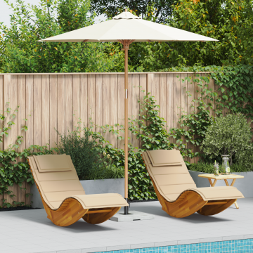 Gossi parasol gradina alb crem 240x260 cm bambus
