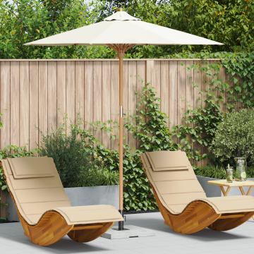Gossi parasol gradina crem 217x230 cm bambus