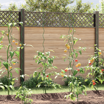 Gossi suporturi pentru plante spiralate 50 buc 170 cm otel