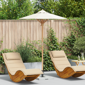Gossi umbrela de gradina alb crem 150x210 cm bambus
